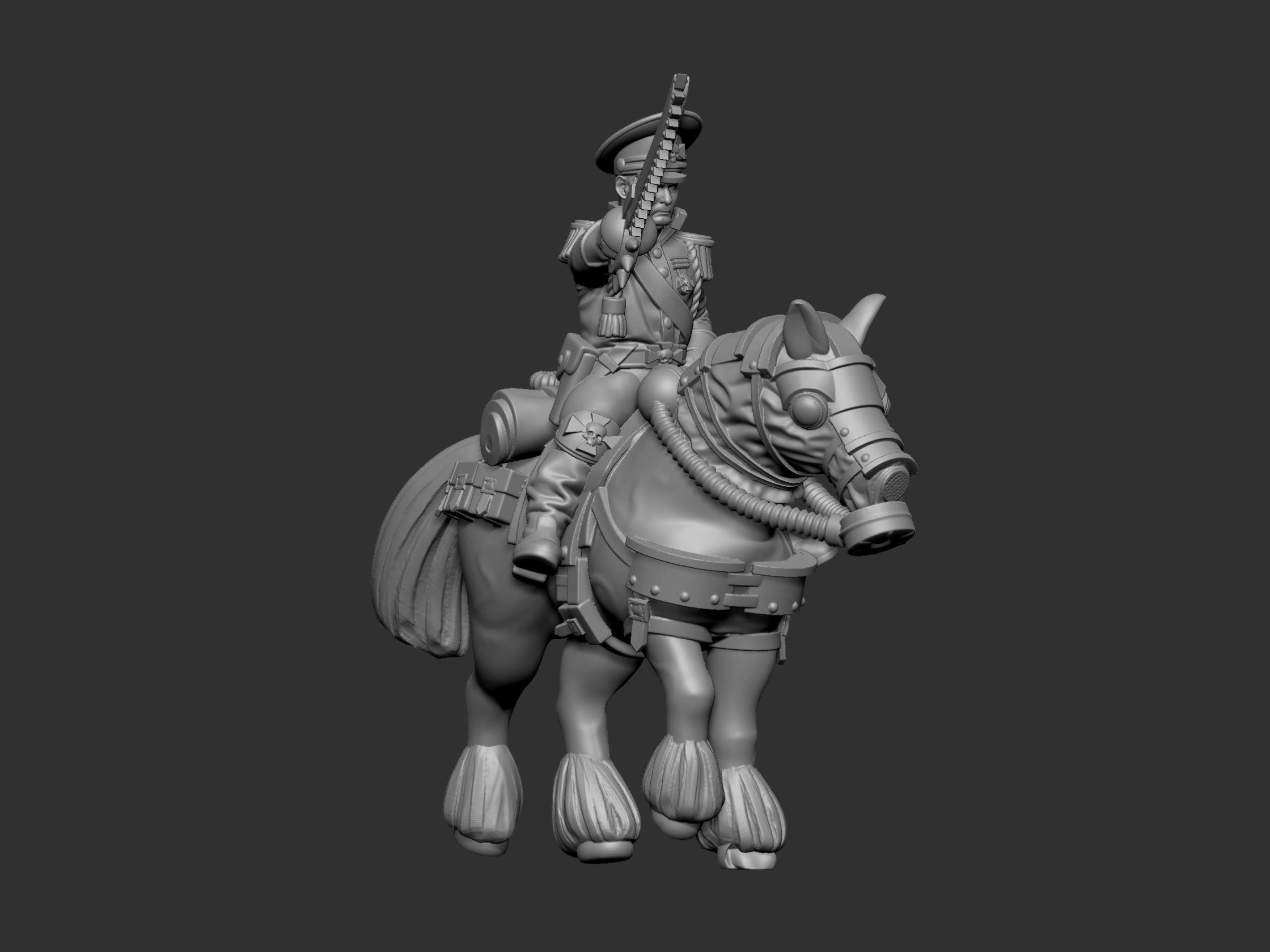 War horses 3D print model_12