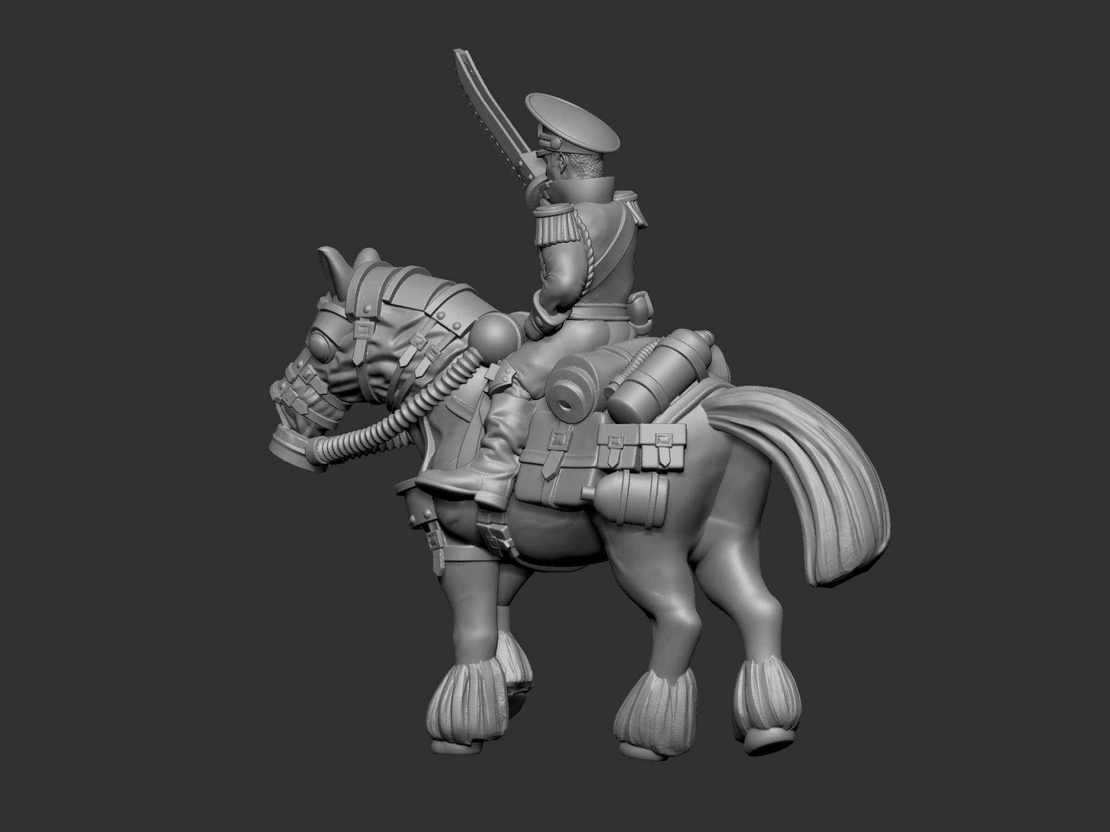 War horses 3D print model_35
