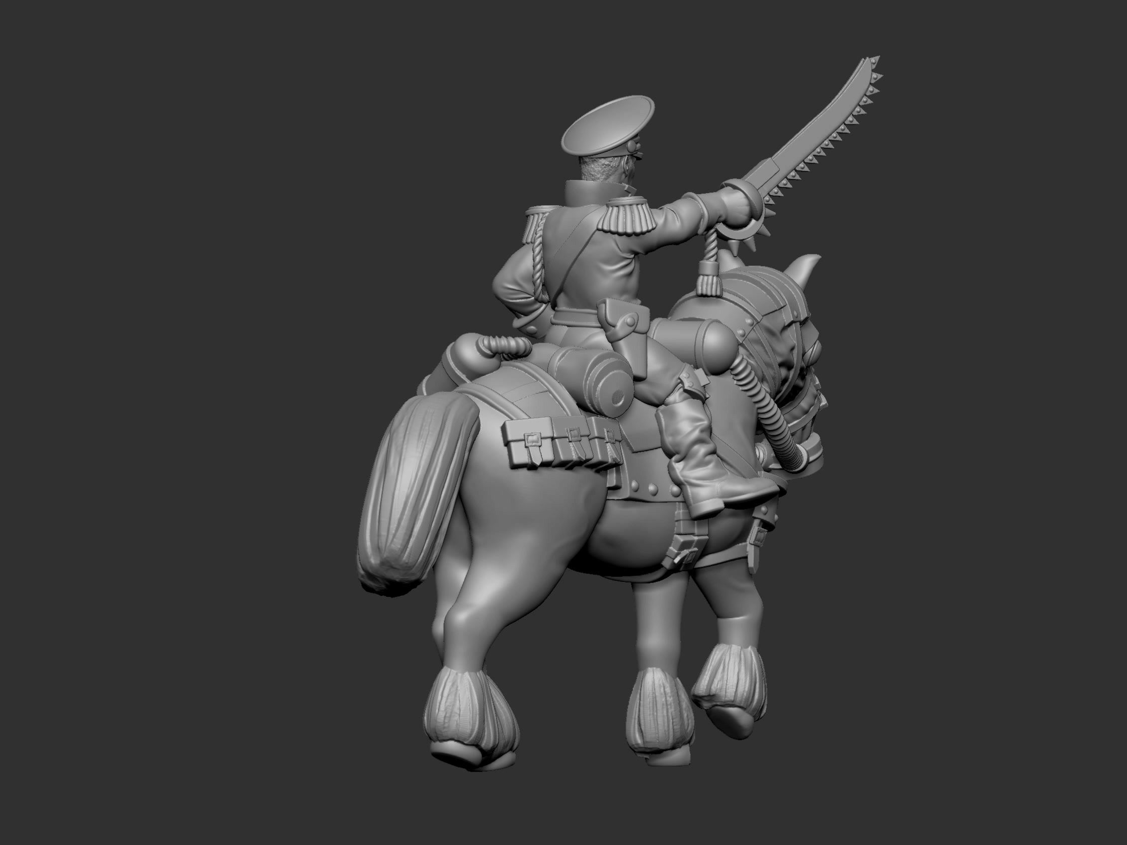 War horses 3D print model_23