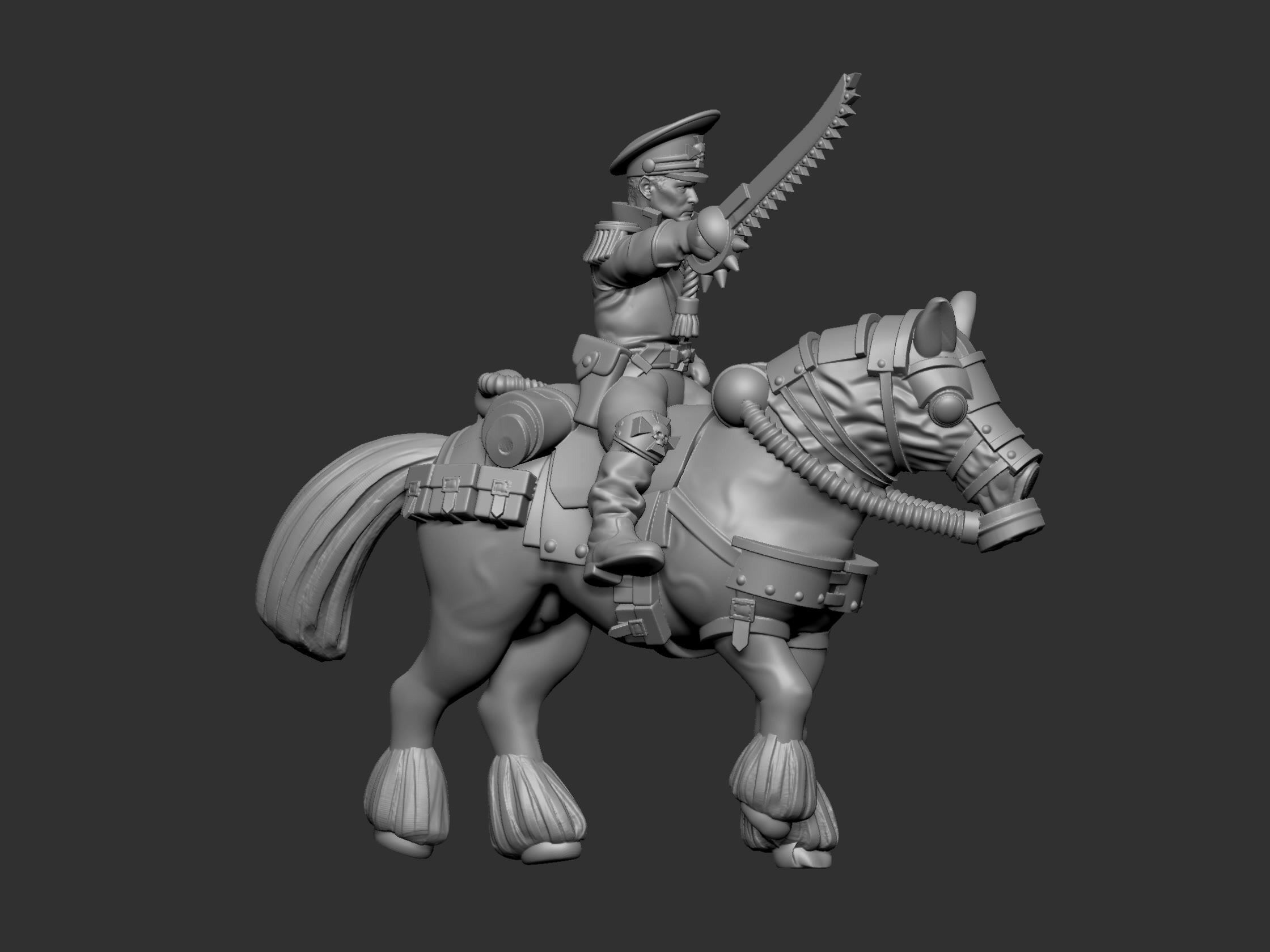 War horses 3D print model_39