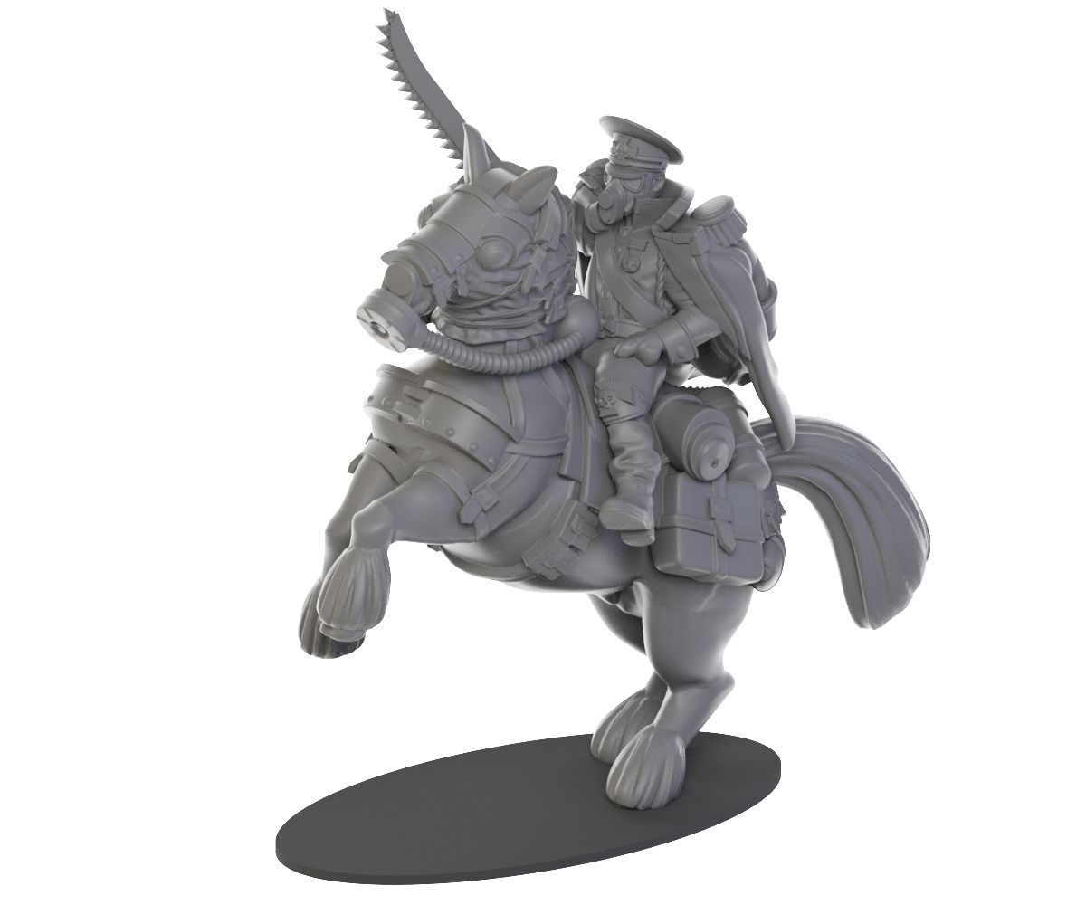 War horses 3D print model_6