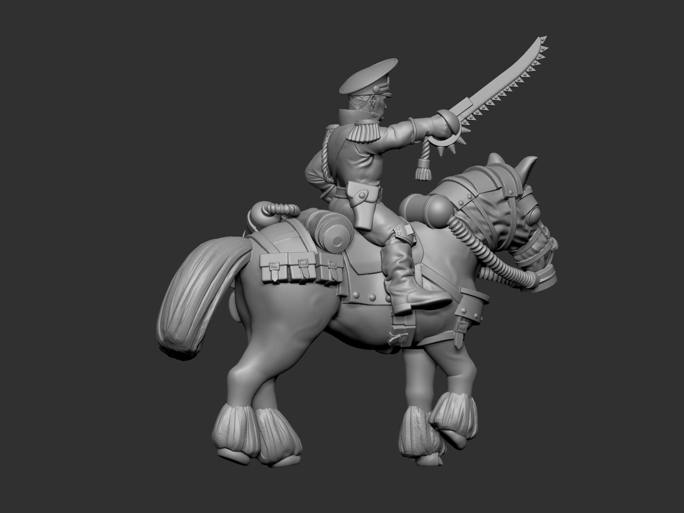 War horses 3D print model_20