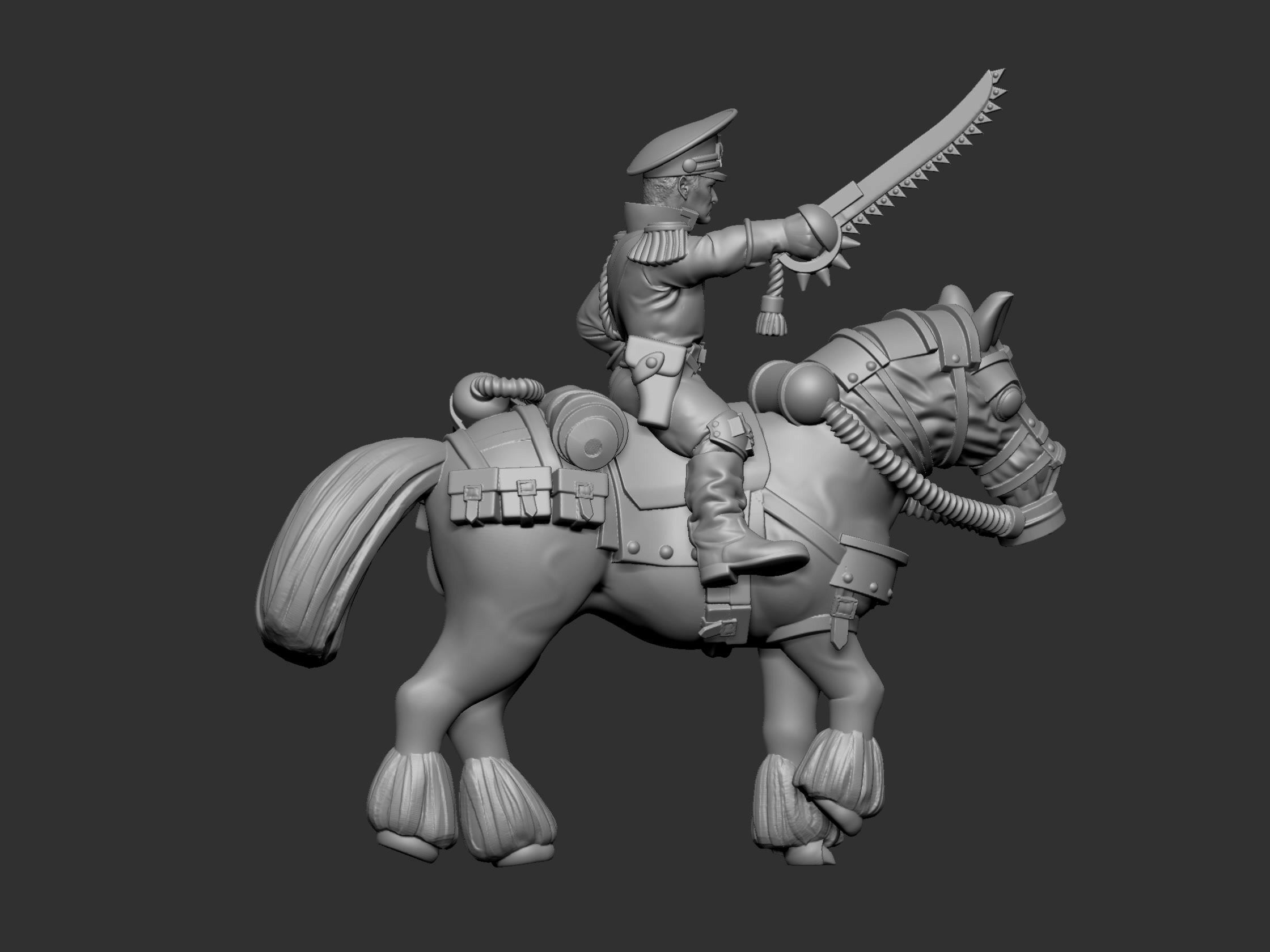 War horses 3D print model_18