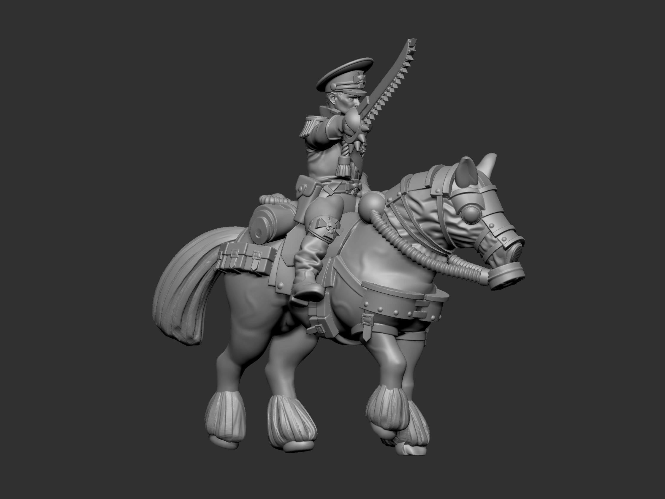 War horses 3D print model_32