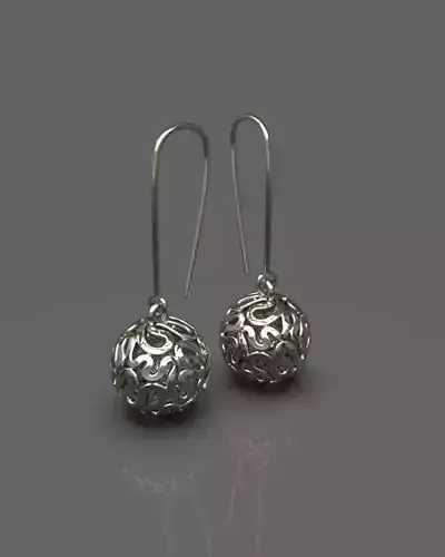 Spherical earrings