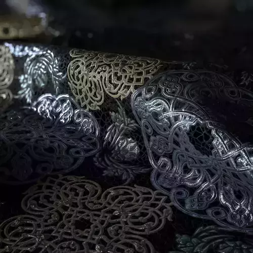 Lace Embroidery 06 - 4K - PBR - PNG - SBSAR