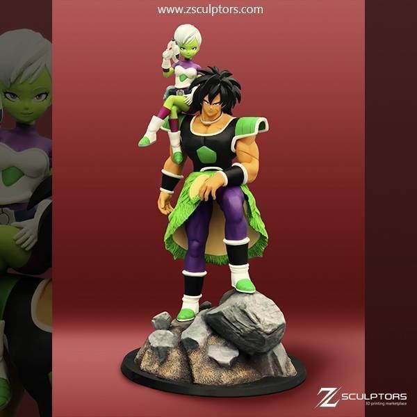 Broly and Chirai 3D print model_6