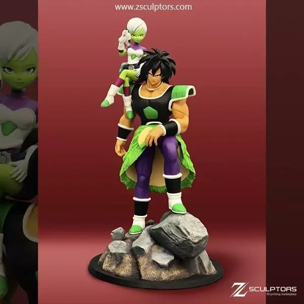 Broly and Chirai 3D print model_0