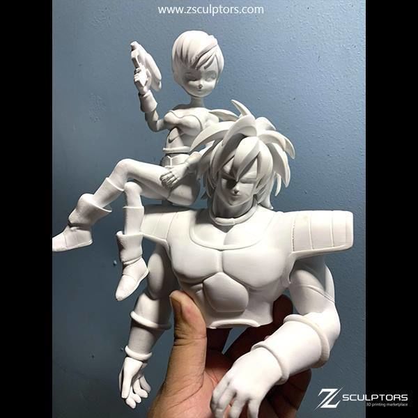 Broly and Chirai 3D print model_7