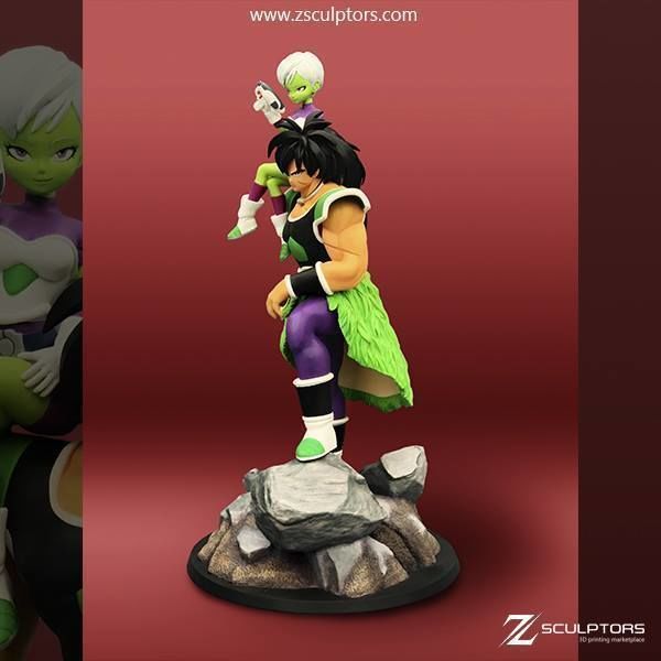 Broly and Chirai 3D print model_2