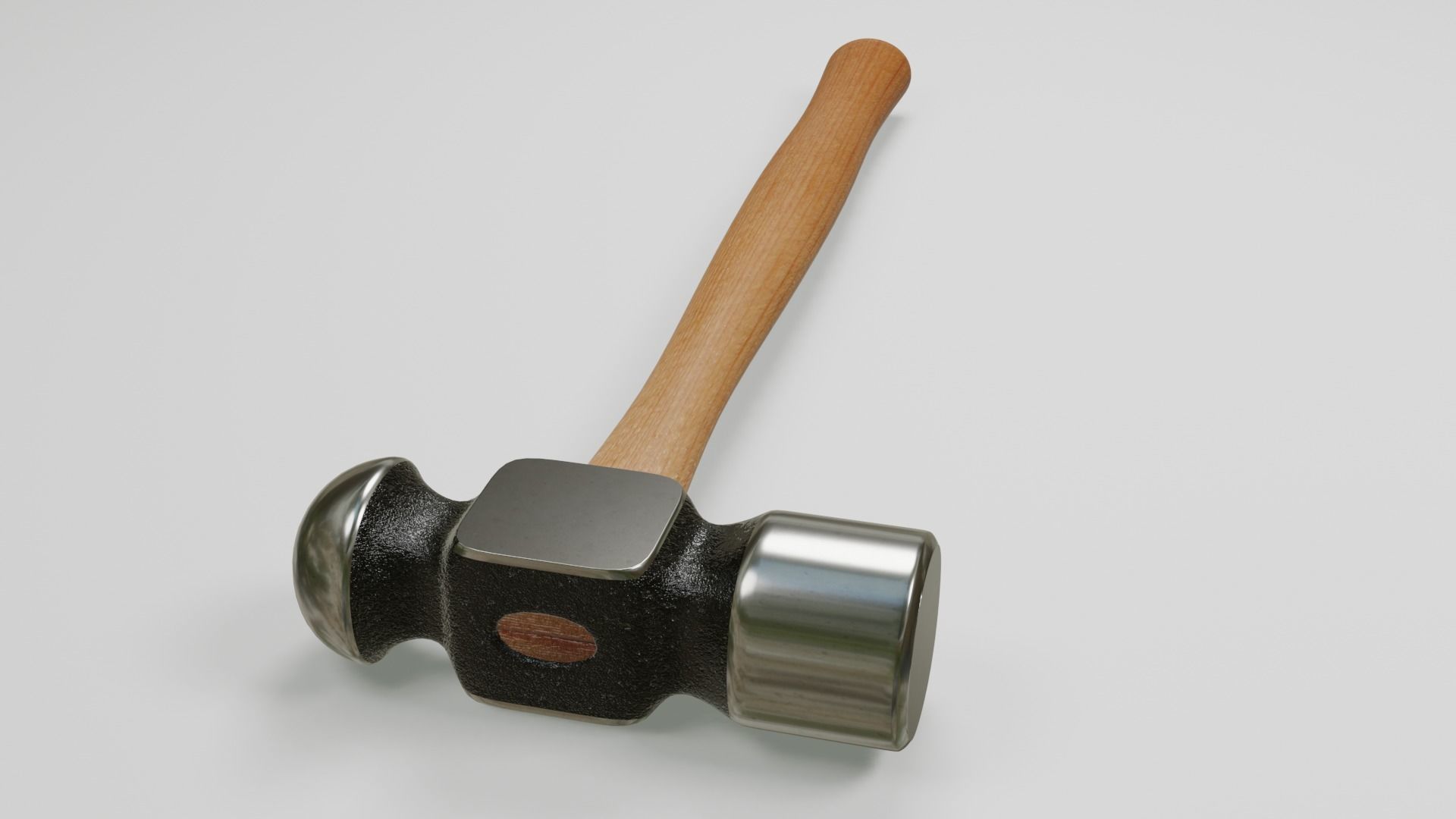 Cylinder Head Ball-Peen Hammer 3D model_3