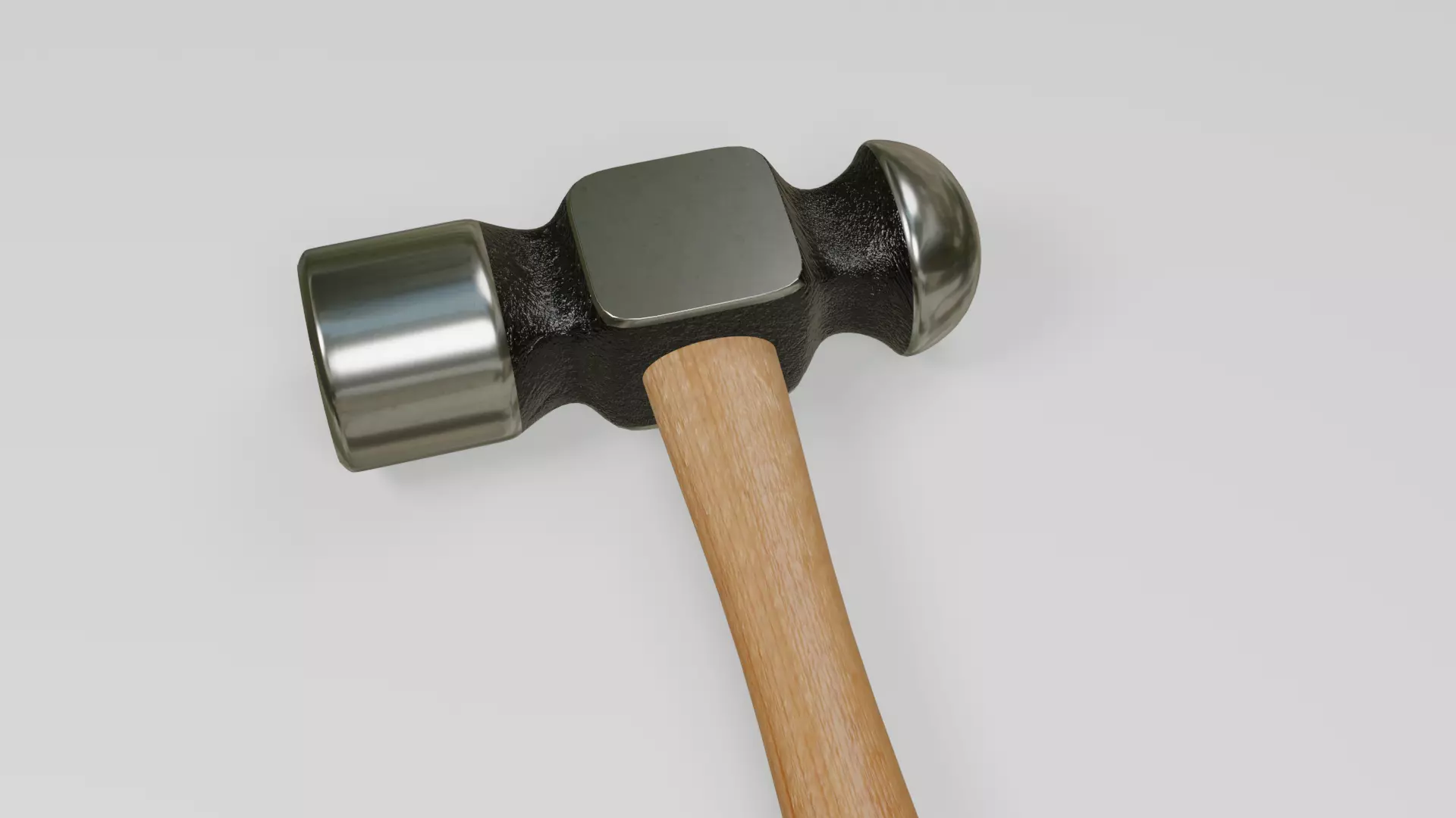 Cylinder Head Ball-Peen Hammer 3D model_0