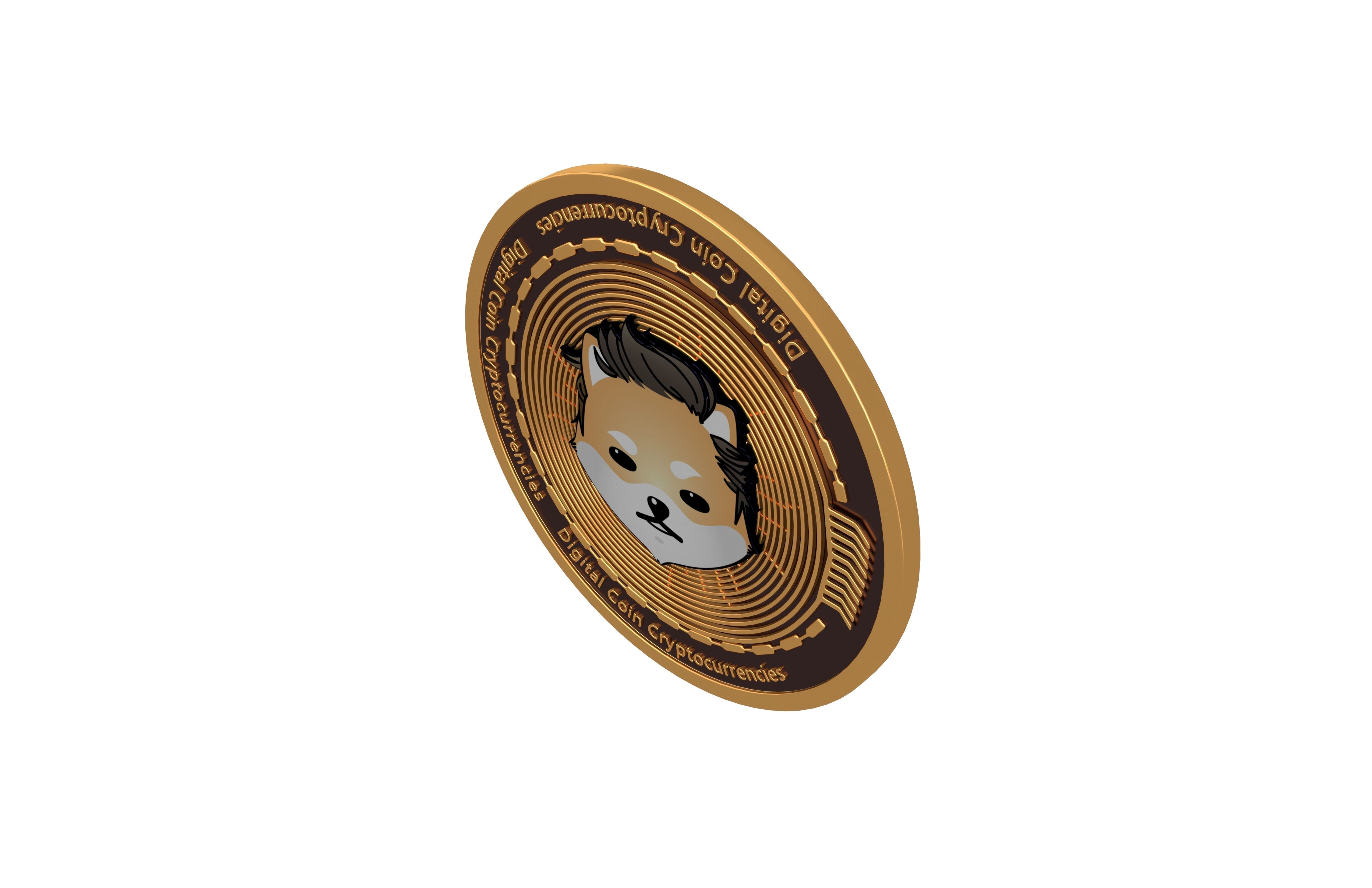Dogelon Mars Coin v2 001 3D model_3