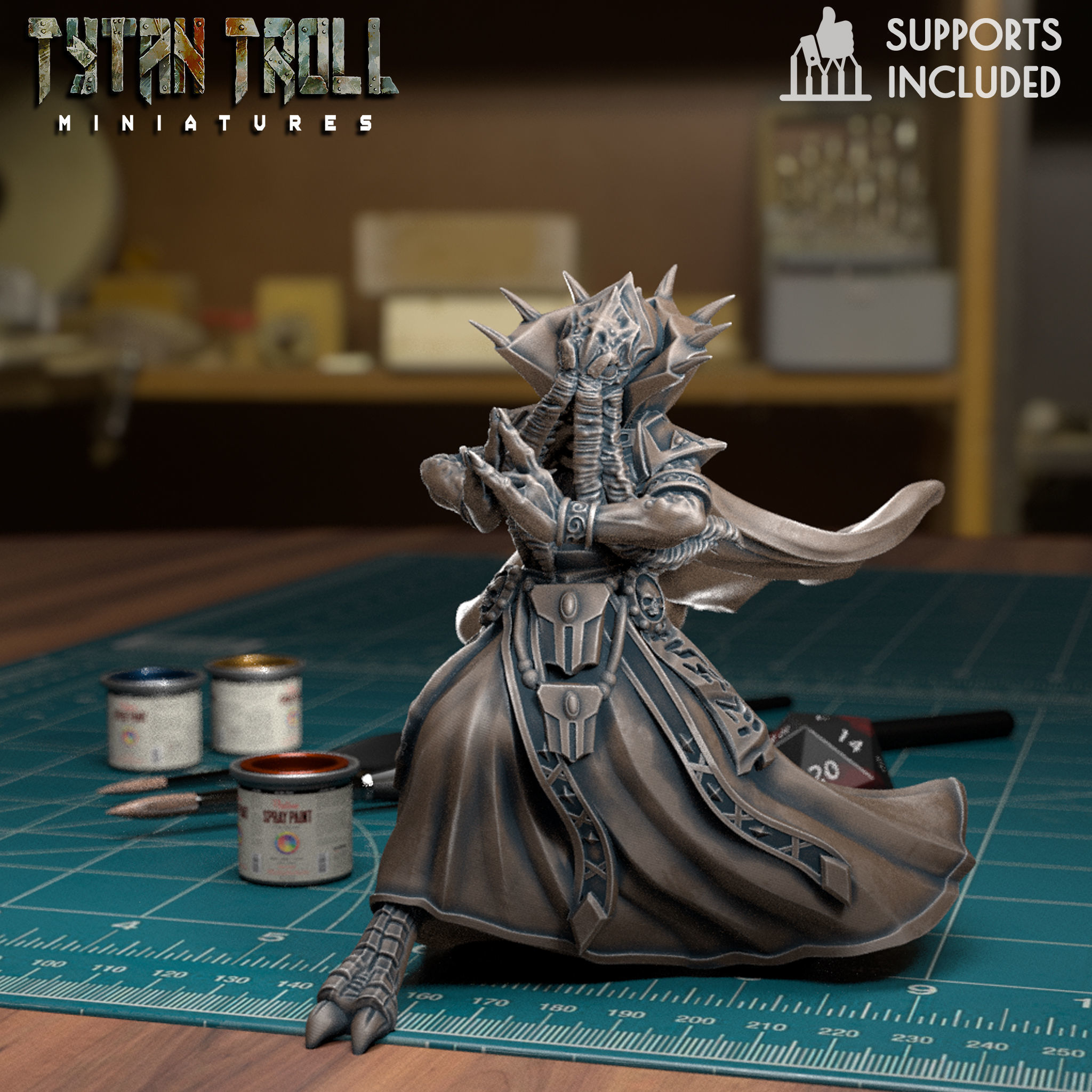 Brainflayer Pack - Pre-Supported 3D print model_4