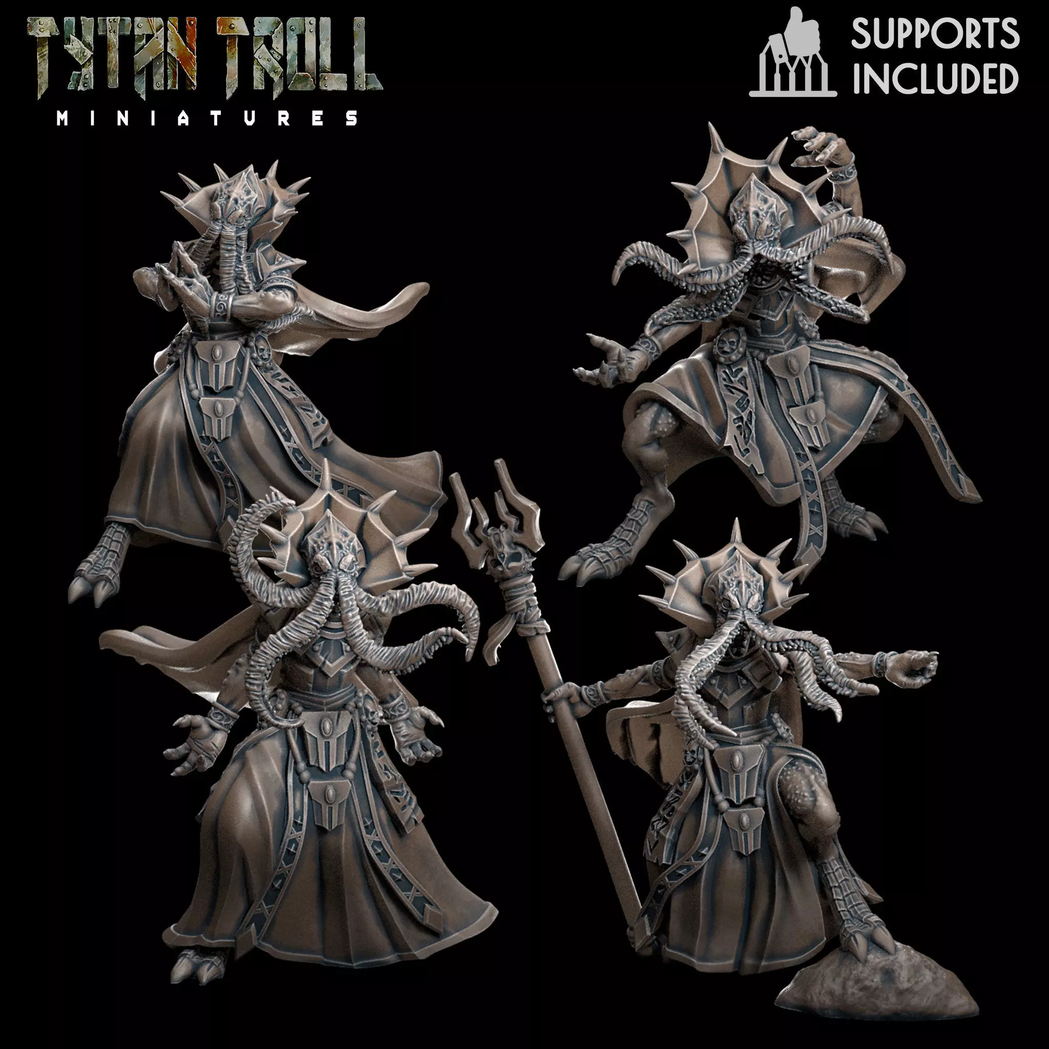 Brainflayer Pack - Pre-Supported 3D print model_0