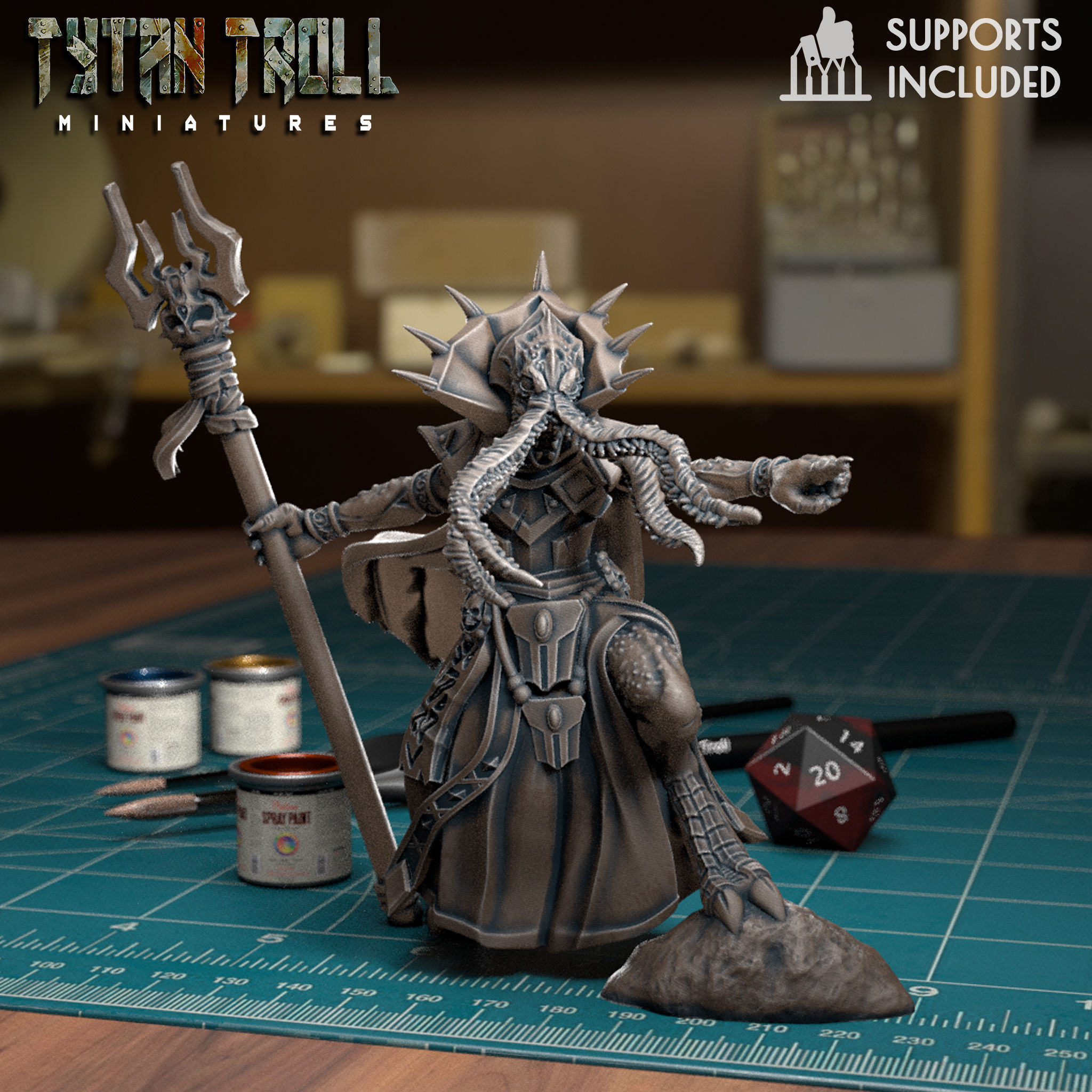 Brainflayer Pack - Pre-Supported 3D print model_1