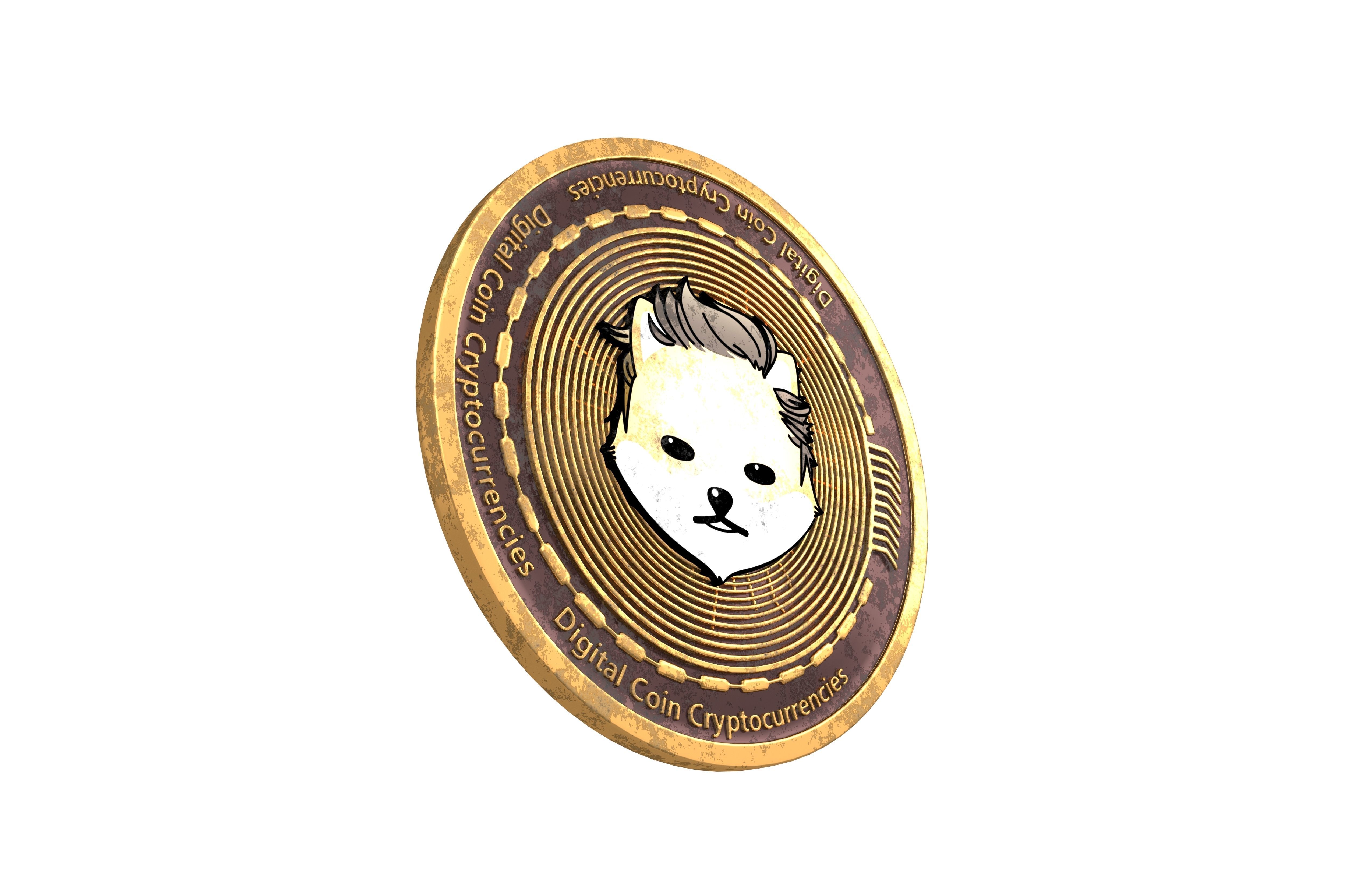 Dogelon Mars Coin v2 002 3D model_3