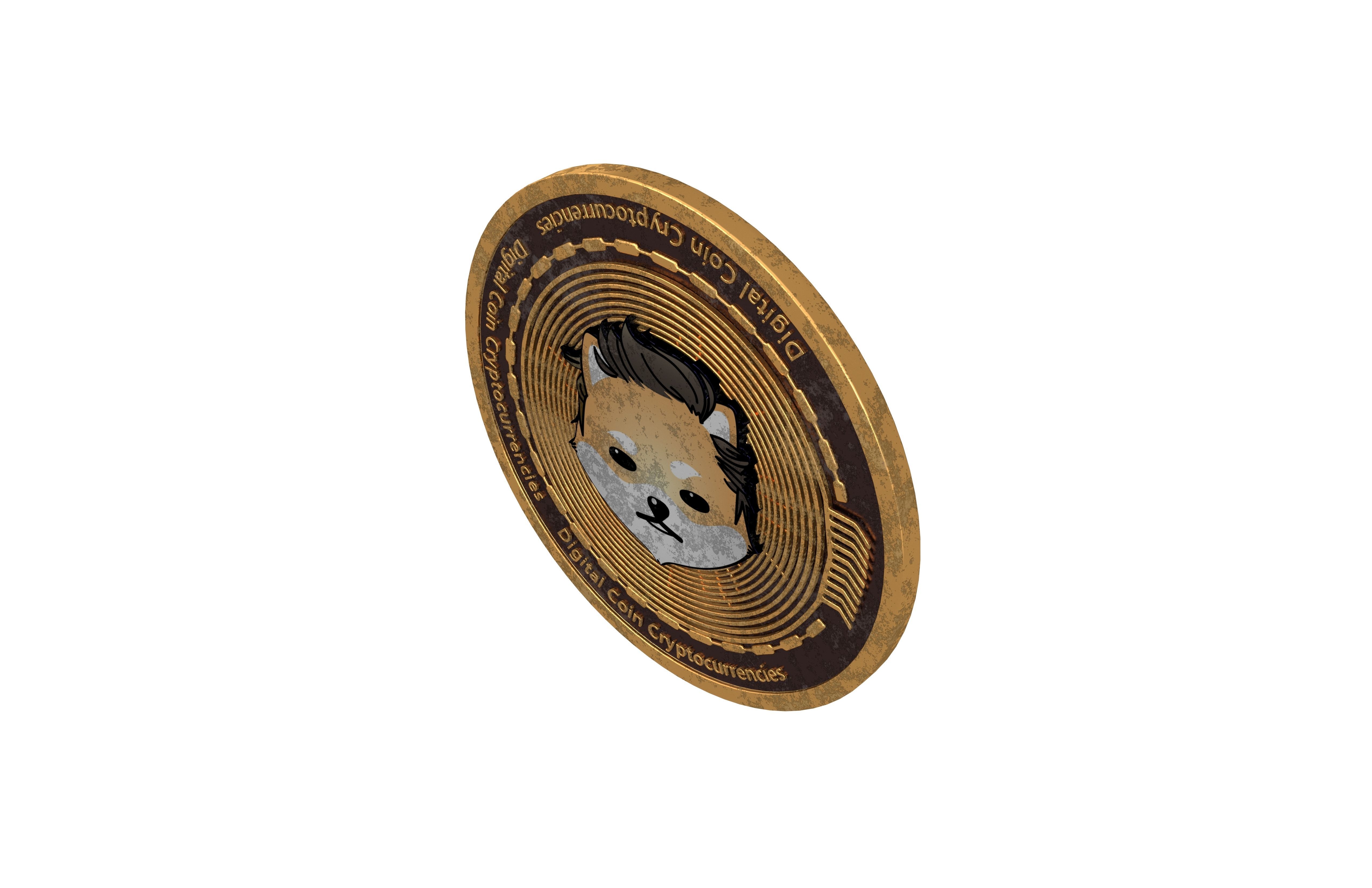 Dogelon Mars Coin v2 002 3D model_2