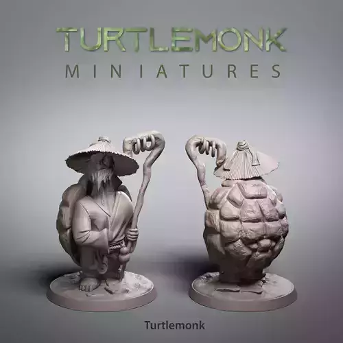 TurtleMonk Statue Miniature