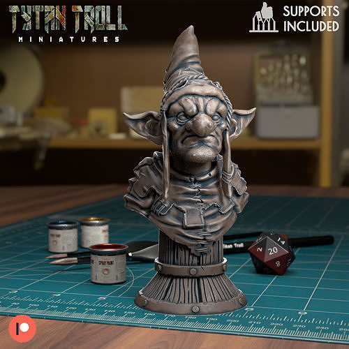 Goblin Chess Pawn - Pre-Supported 3D print model