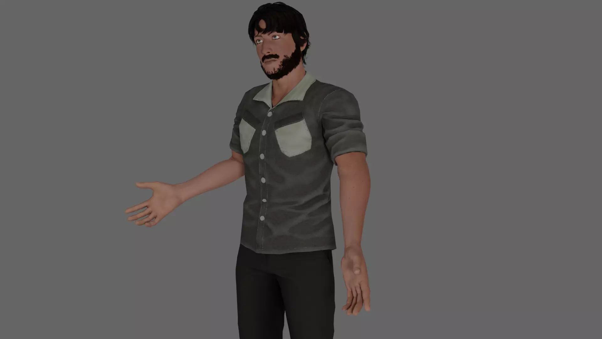 Rigged Male Character 30 3D model rigged | CGTrader
