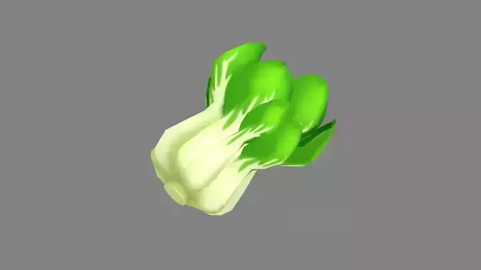 Cartoon green cabbage