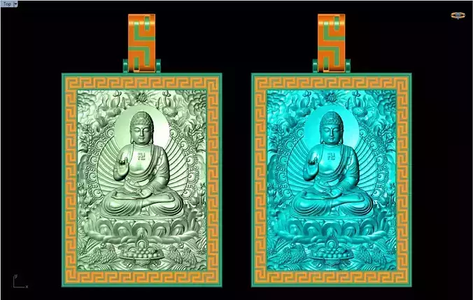 Amitabha Buddha Pendant - Adida Buddha pendant - N1025