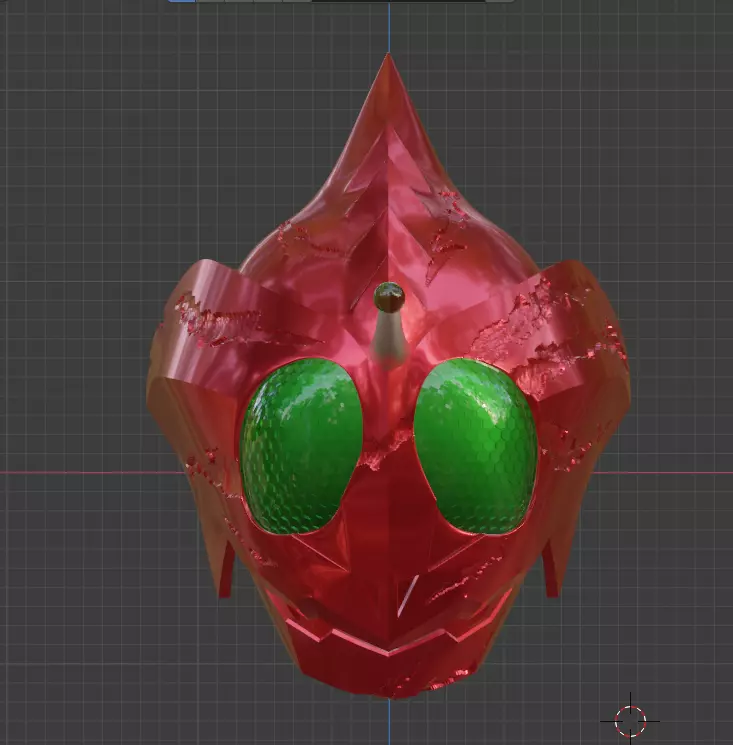 Kamen Rider Amazon Alpha 3D printable helmet 3D print model_0