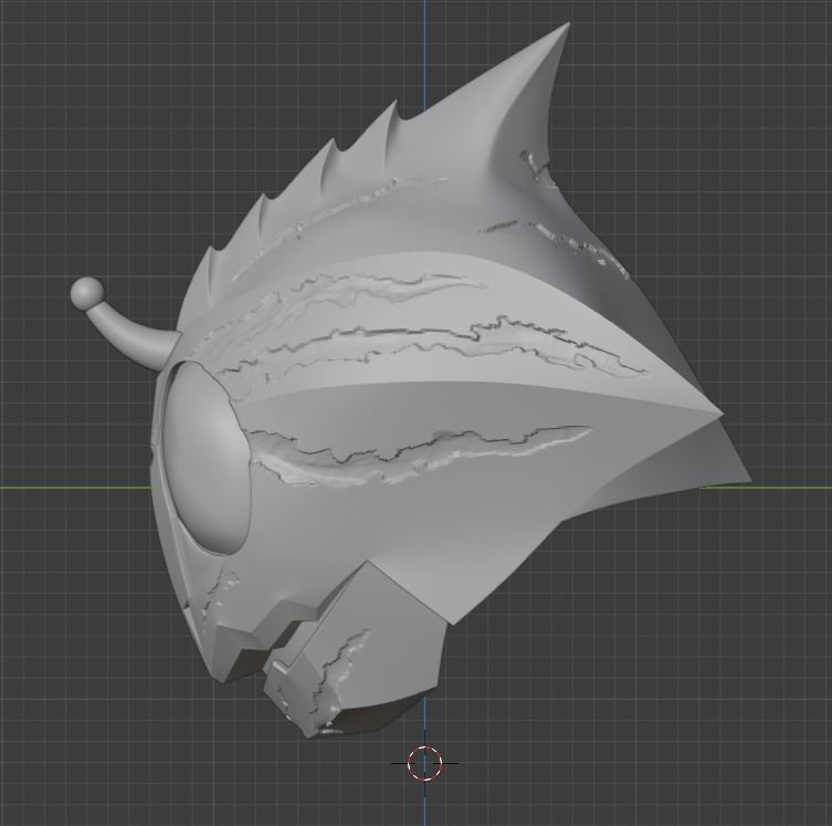 Kamen Rider Amazon Alpha 3D printable helmet 3D print model_3