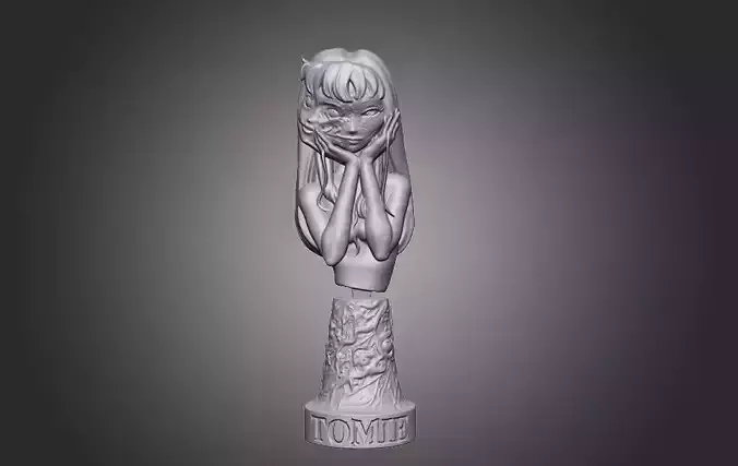 Tomie bust 3d print model