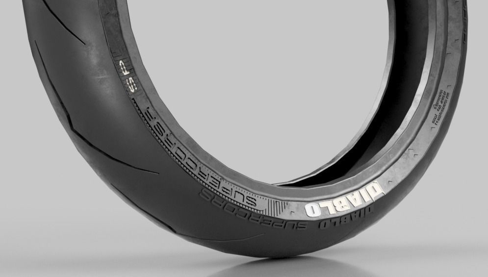 Pirelli Diablo Supercorsa SP  Low-poly 3D model_2