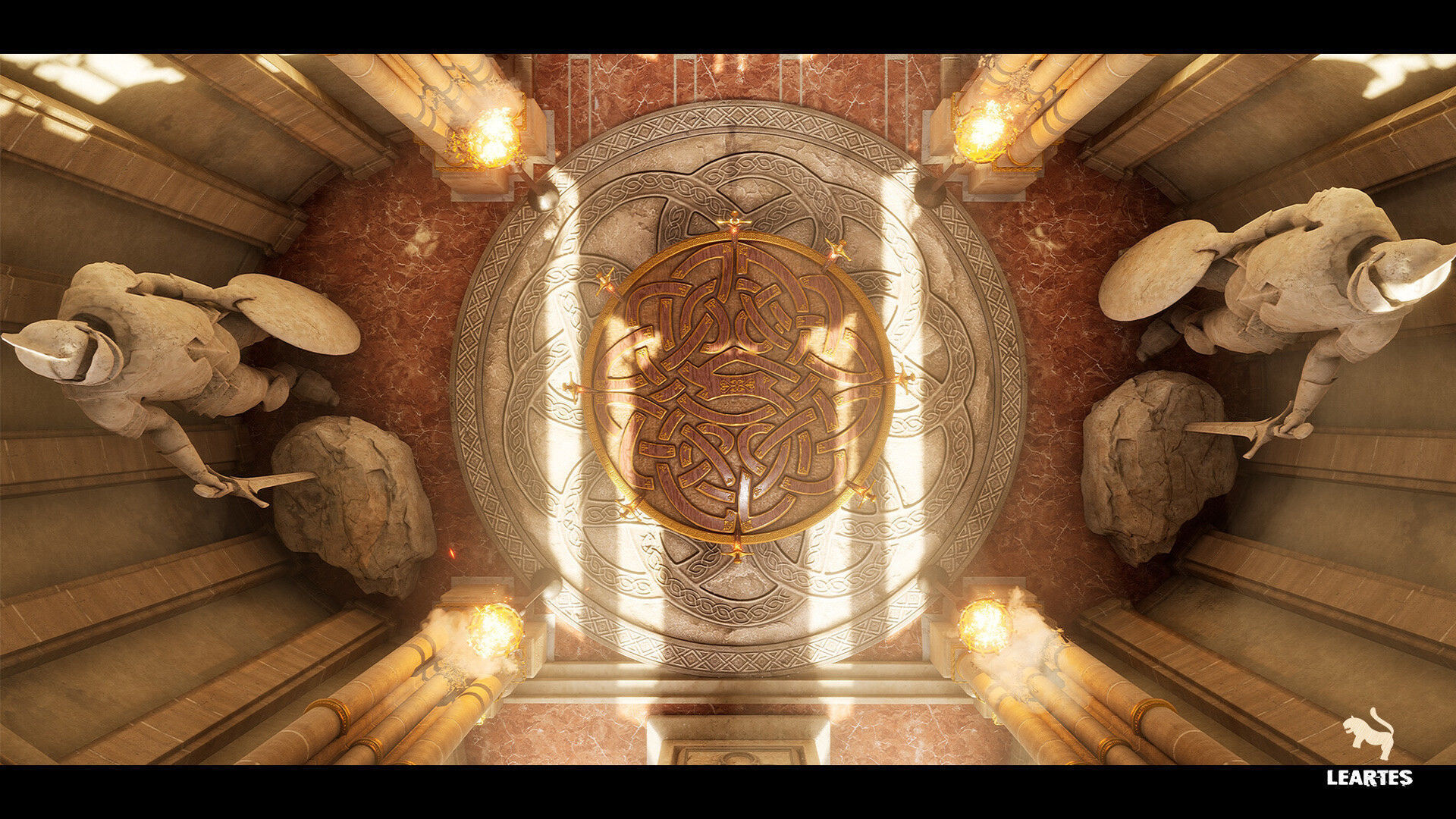 King Arthur Castle Interior Environment Low-poly 3D model_8