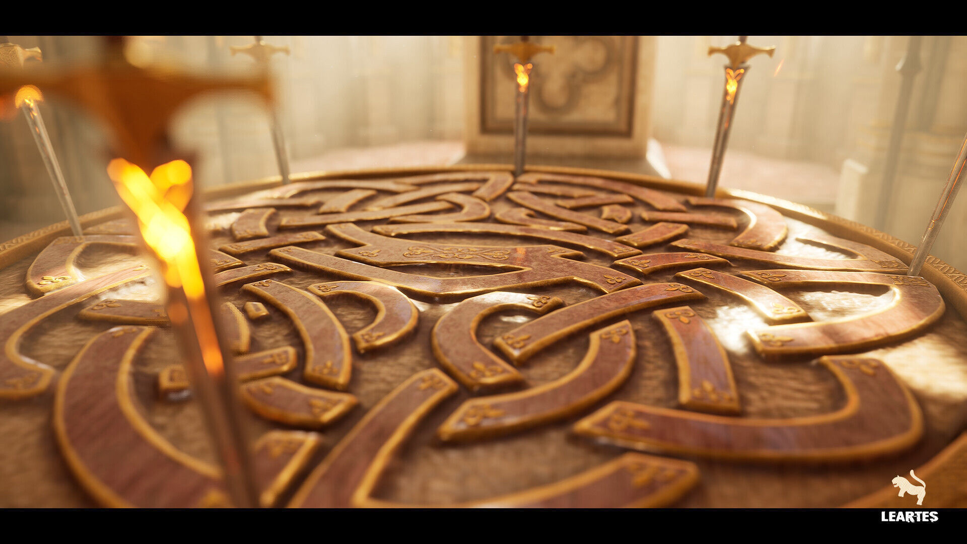 King Arthur Castle Interior Environment Low-poly 3D model_6