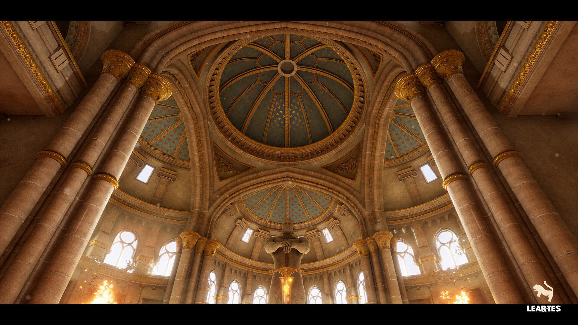 King Arthur Castle Interior Environment Low-poly 3D model_9