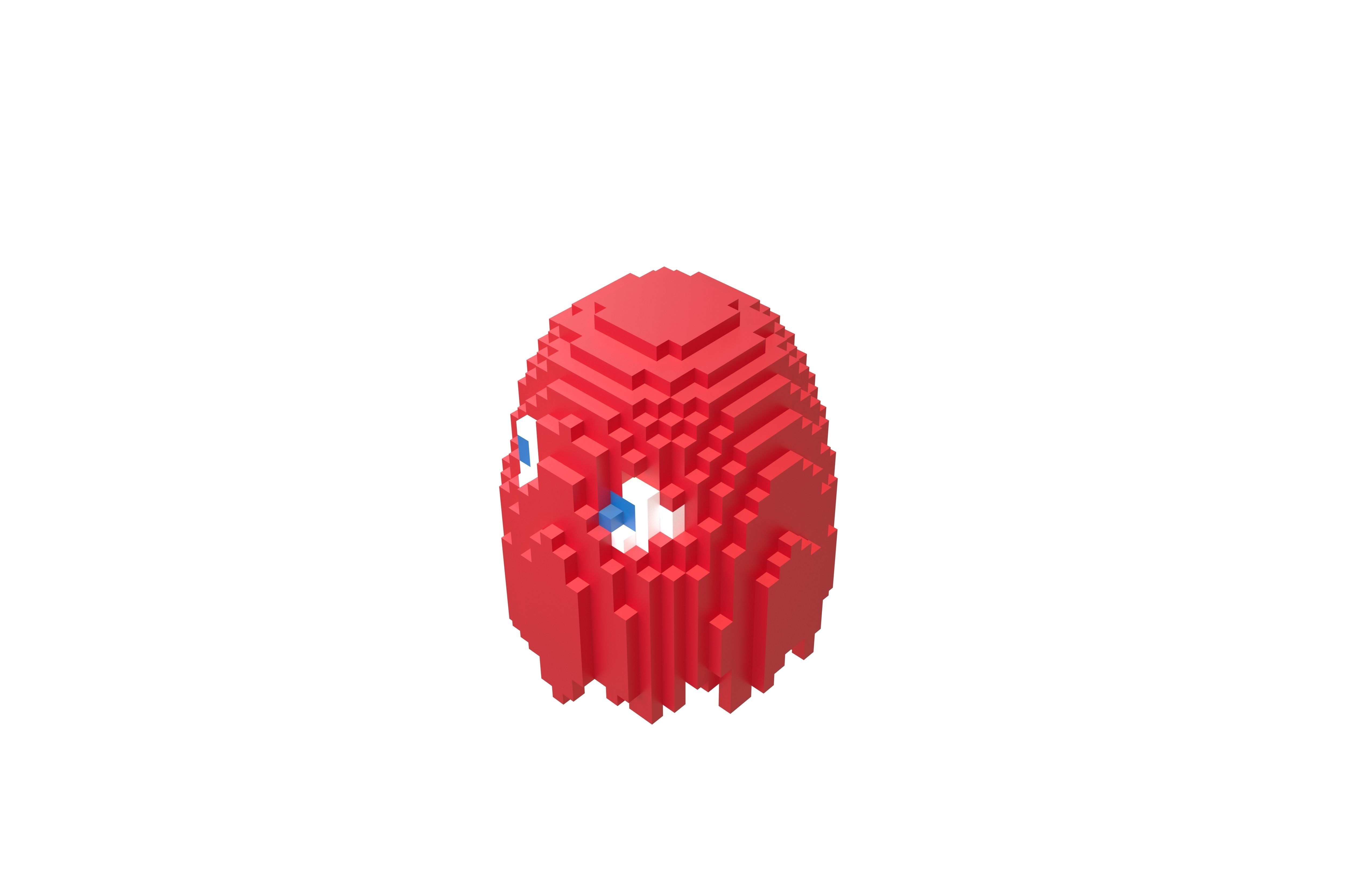 Voxel Blinky v1 001 Low-poly 3D model_2