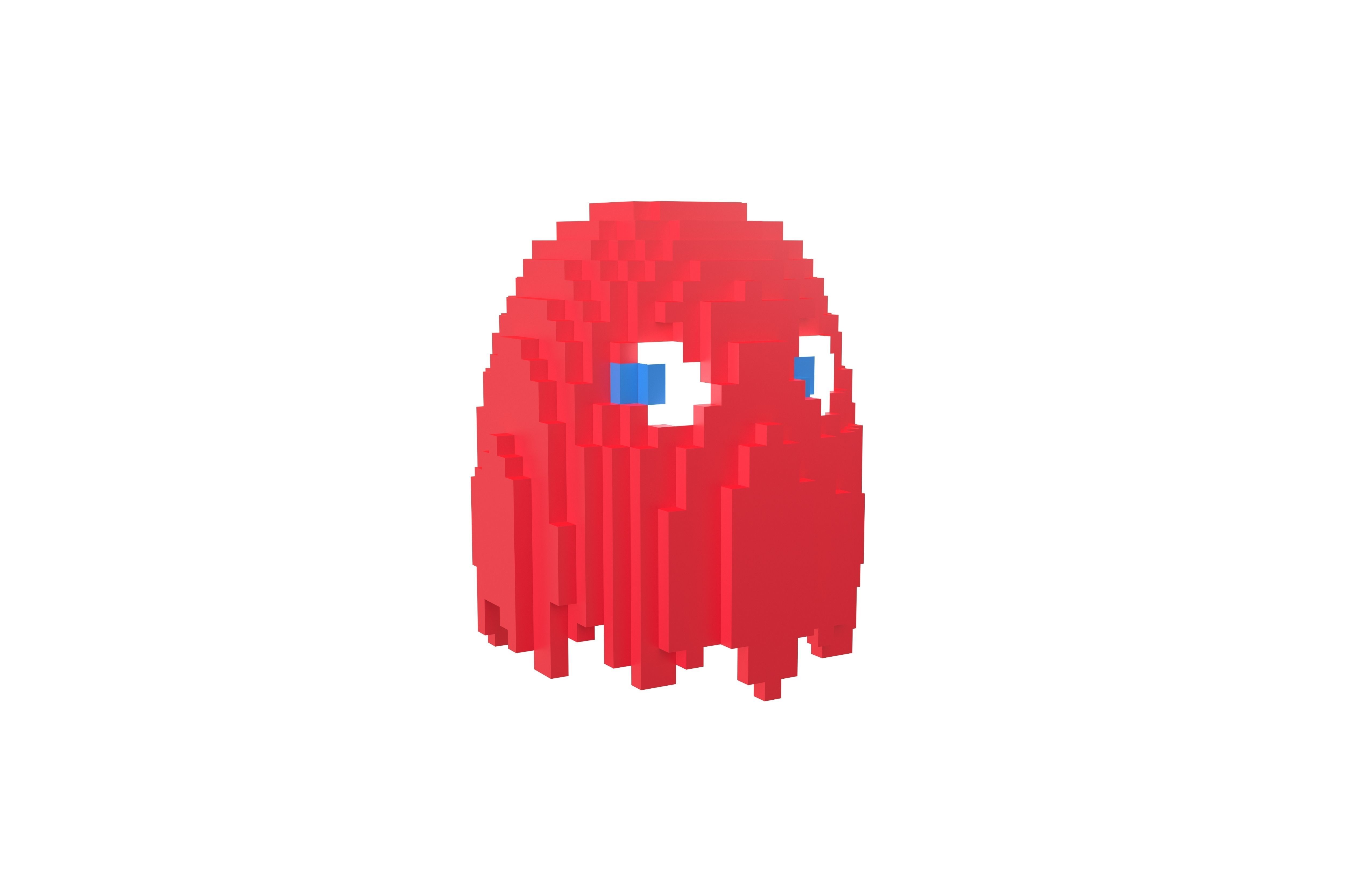 Voxel Blinky v1 001 Low-poly 3D model_1