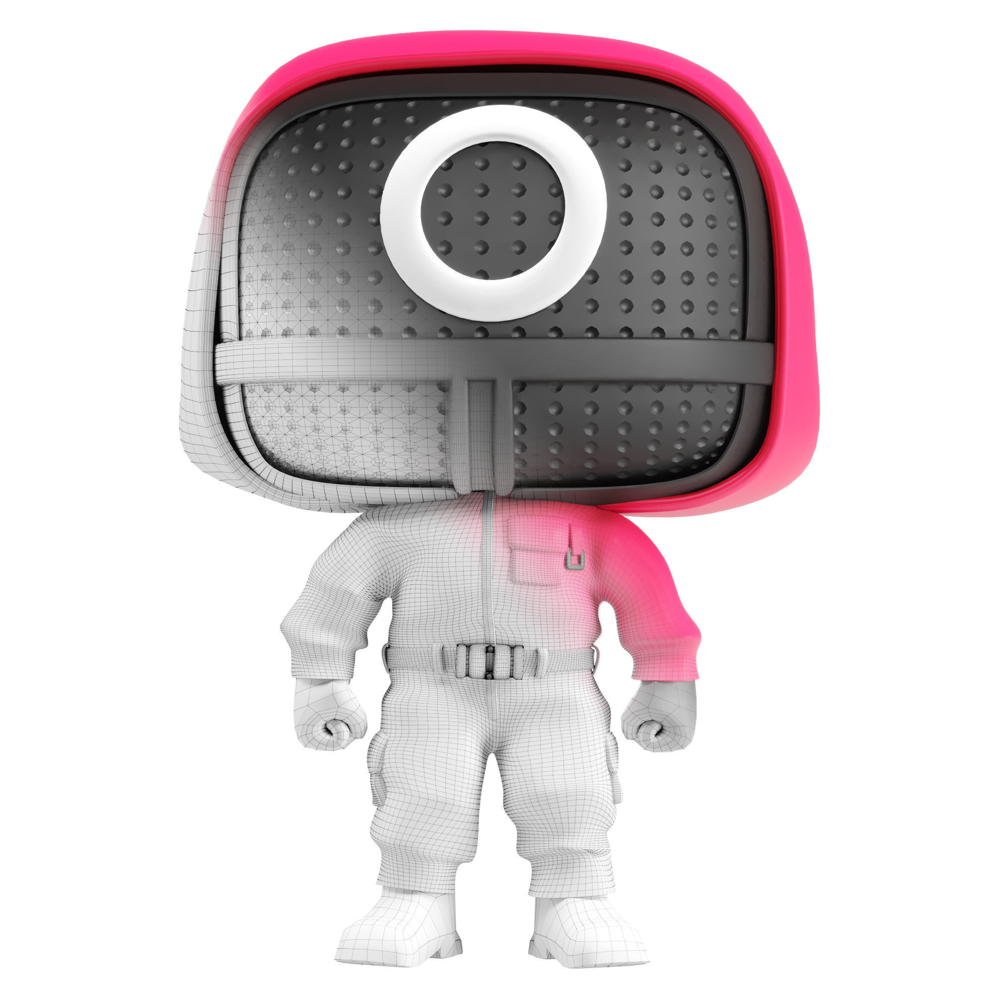 Squid game Funko POP toy 3D model_5