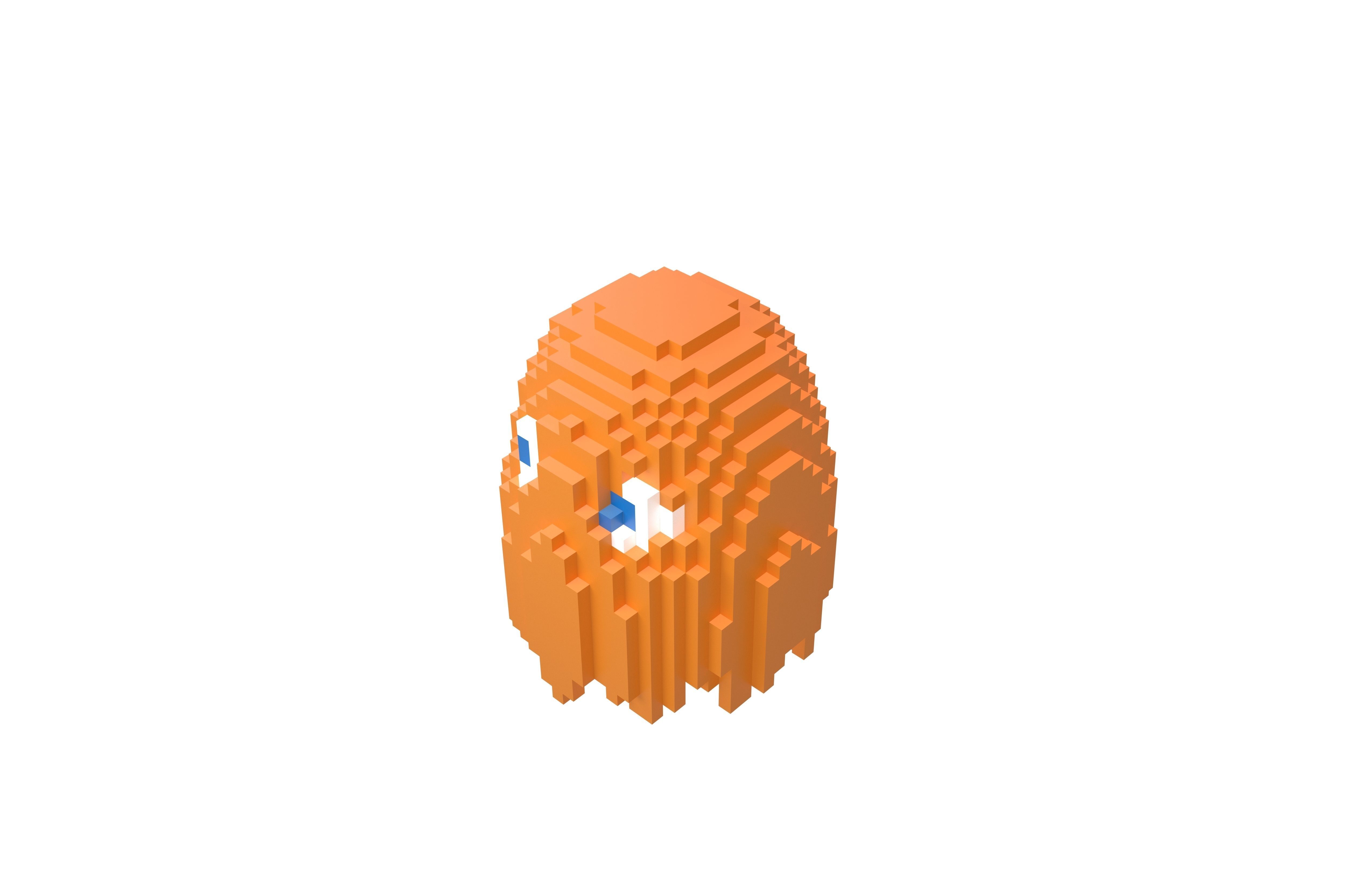 Voxel Clyde v1 001 Low-poly 3D model_3