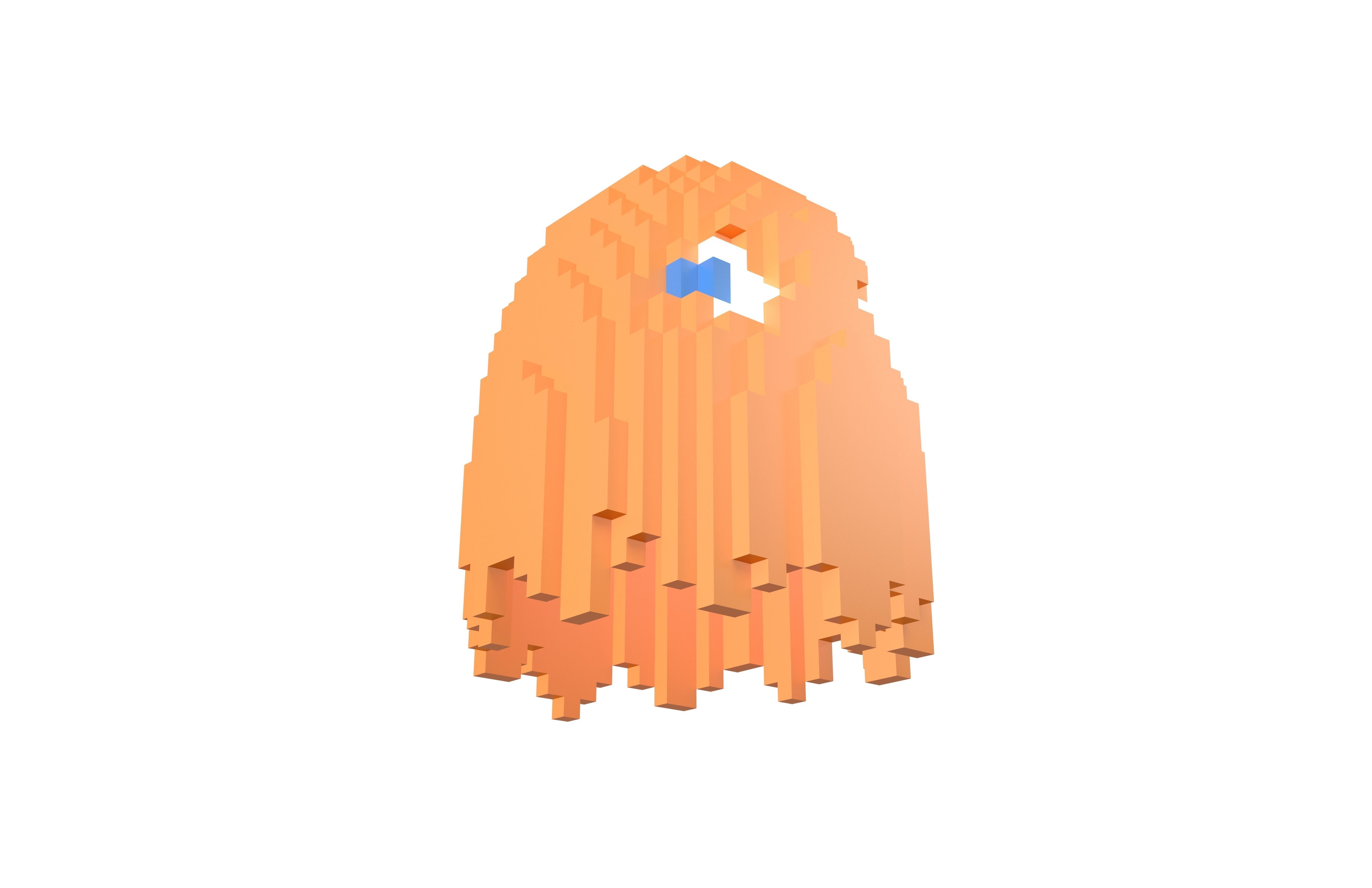 Voxel Clyde v1 001 Low-poly 3D model_1