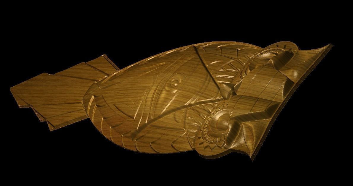 The Owl carving 3D print model_3