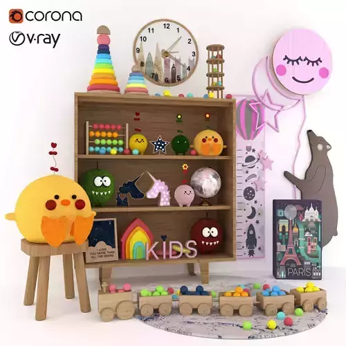 Bookcase with toys