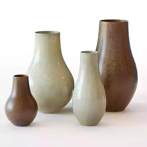 West Elm Reactive Glaze Large Floor Vases