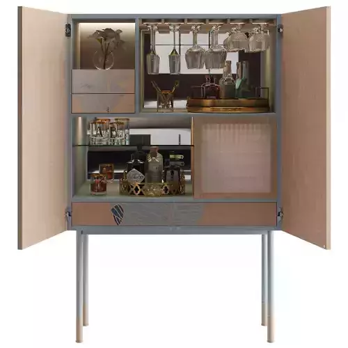 1st DIBS 21st Century Basjoo Bar Cabinet 3D model