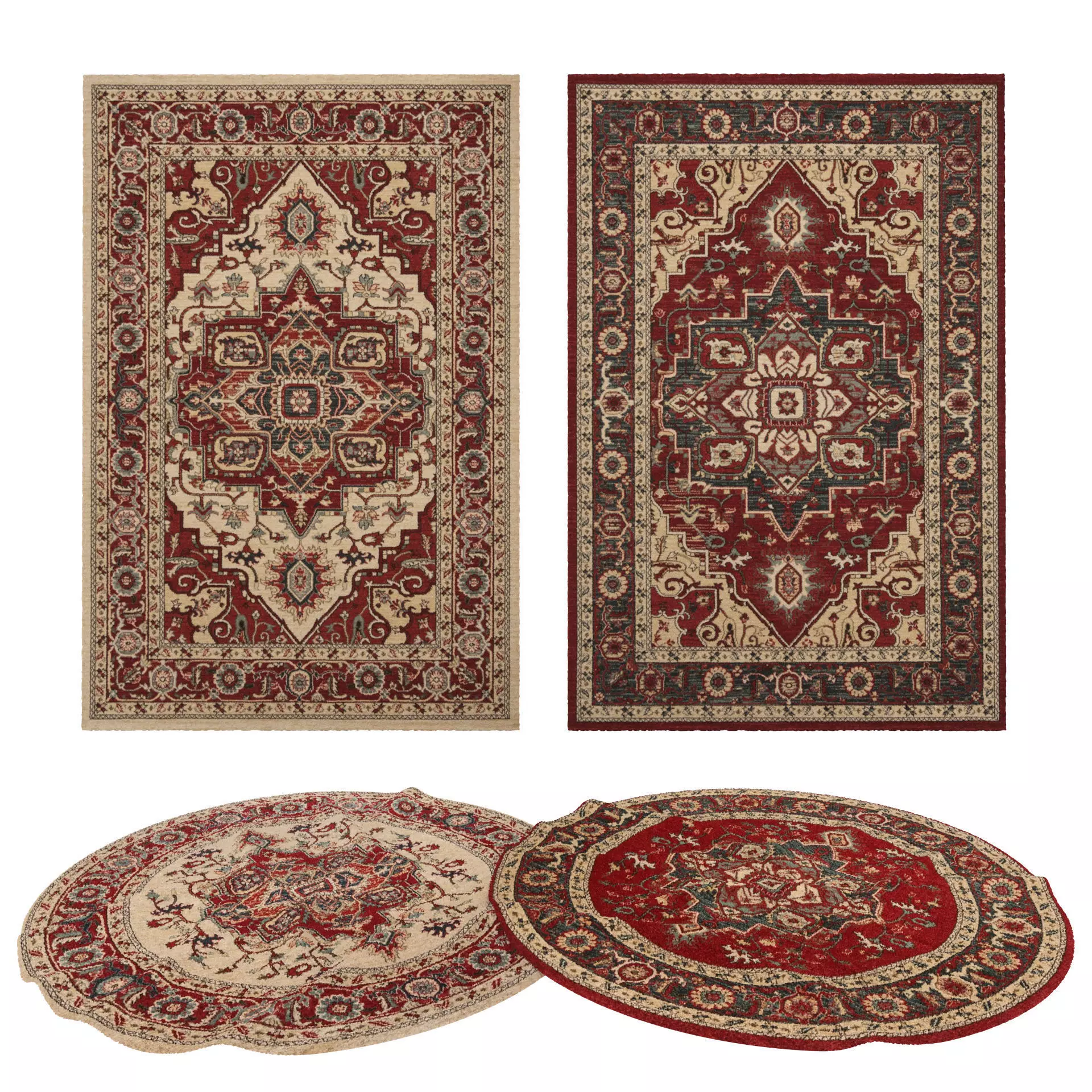 Rugs No 437 Low-poly 3D model_0