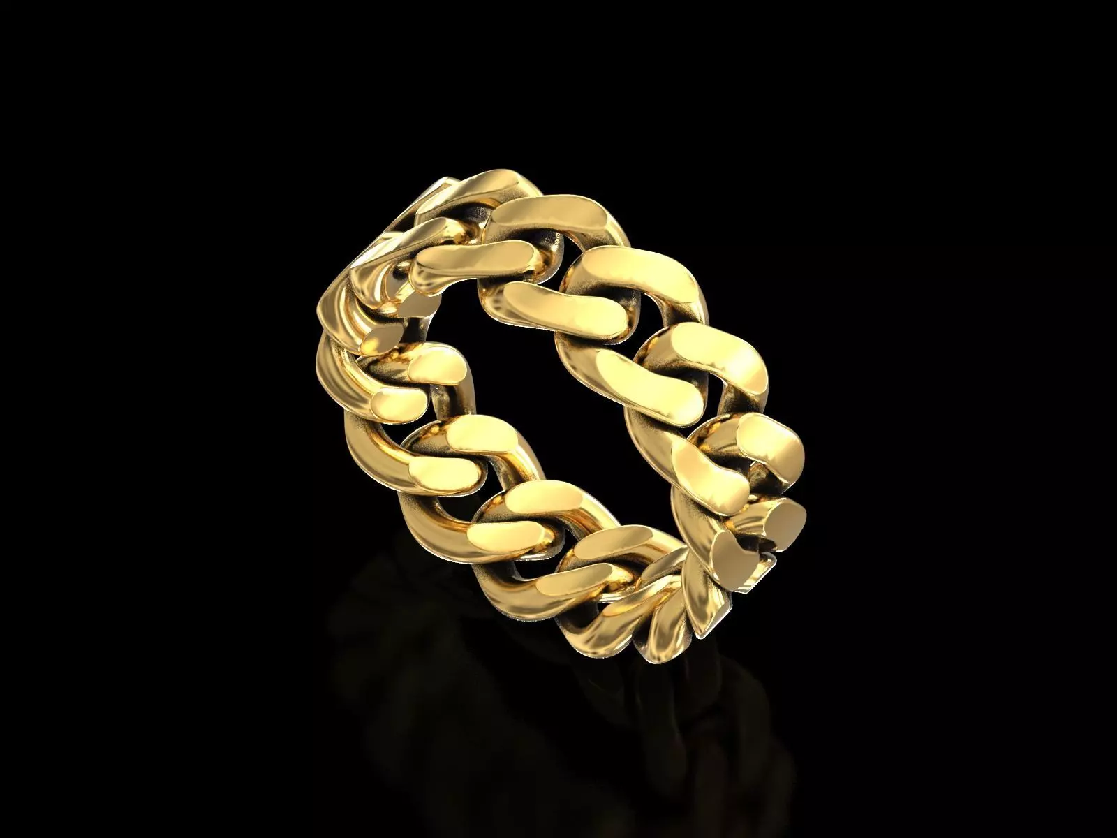 Cuban Chain Ring 3D print model