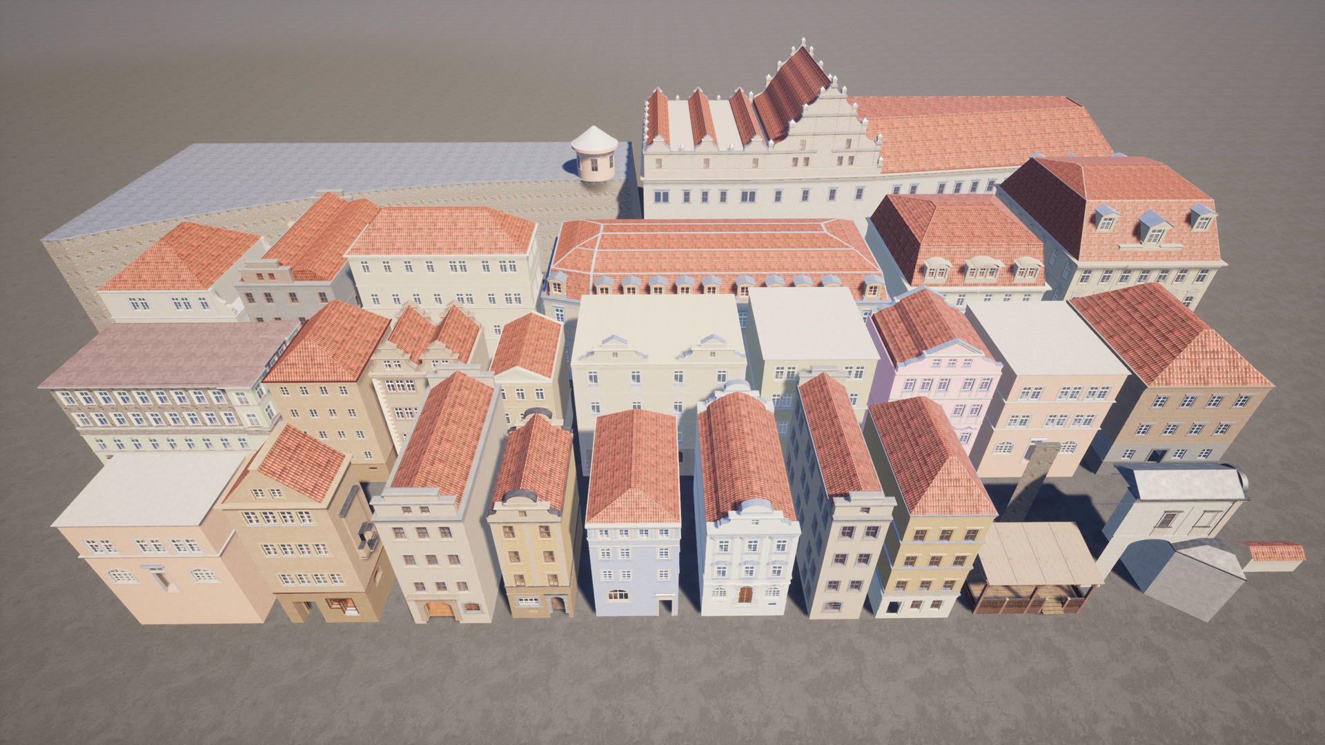 Cyberpunk Prague Street UE4 Low-poly 3D model_13