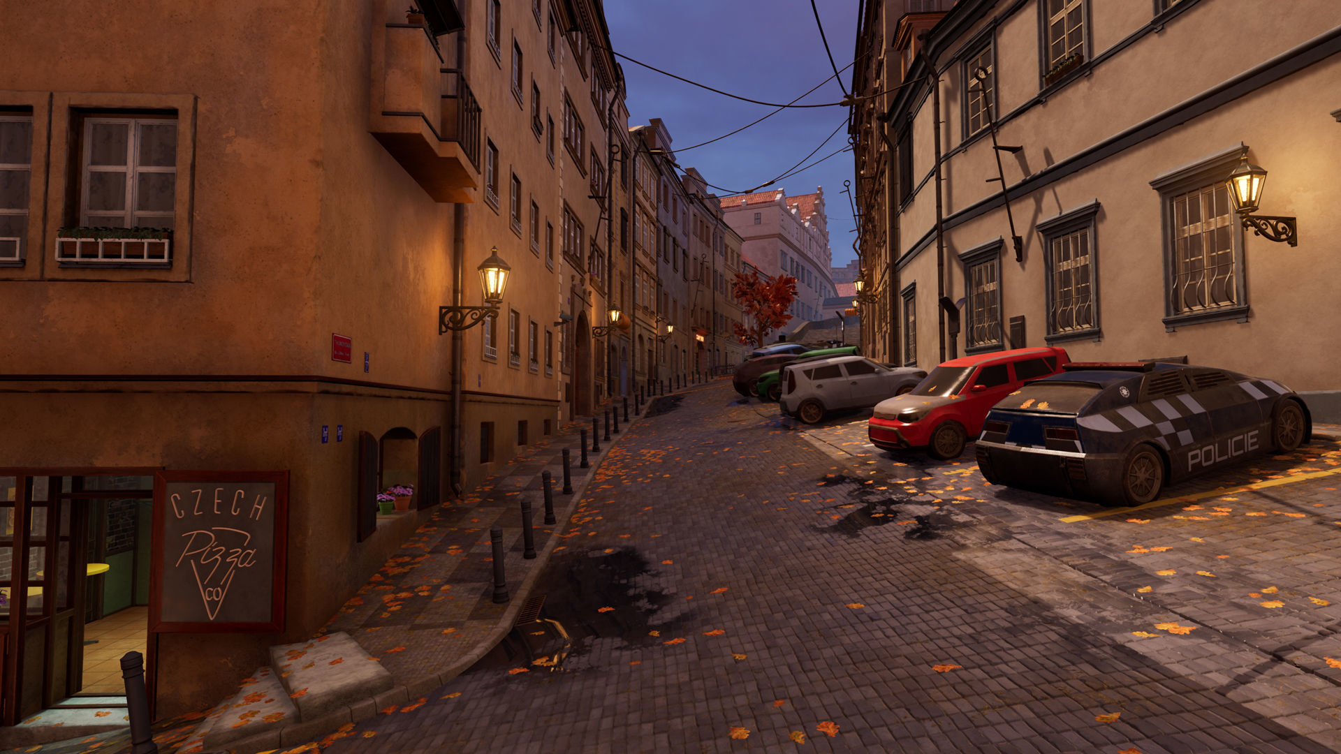 Cyberpunk Prague Street UE4 Low-poly 3D model_17