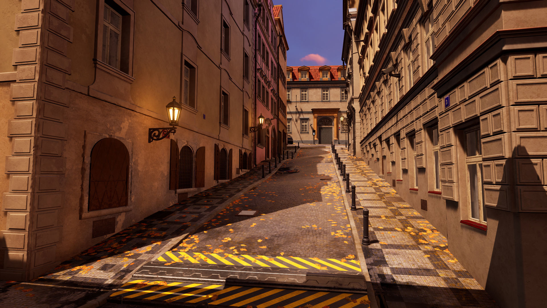 Cyberpunk Prague Street UE4 Low-poly 3D model_14