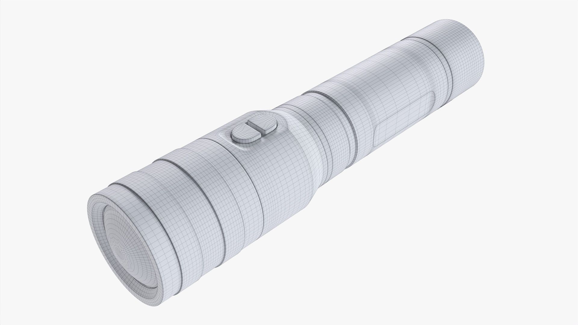 LED flashlight rechargeable 01 3D model_7