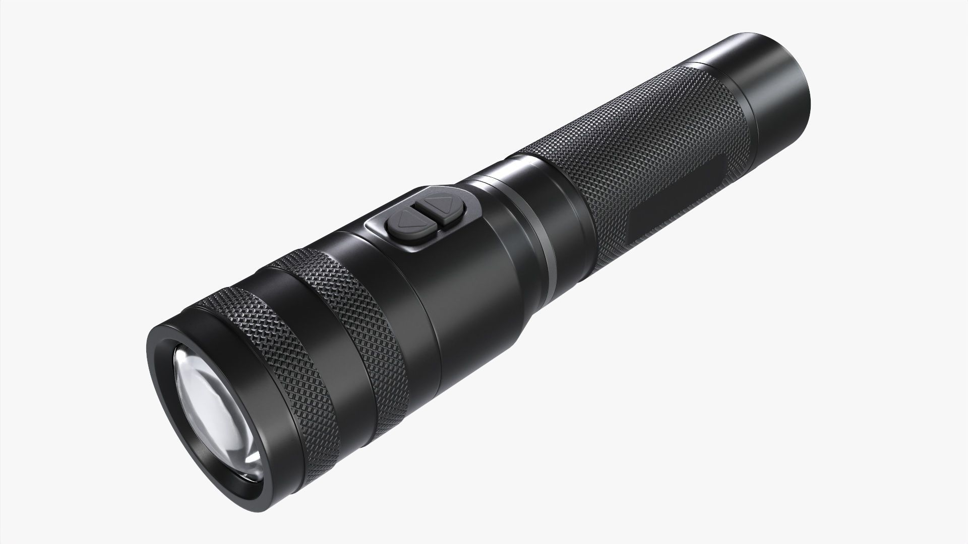 LED flashlight rechargeable 01 3D model_1